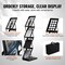Foldable 4-Tier Magazine Display Rack with Carrying Bag, 4 Pockets